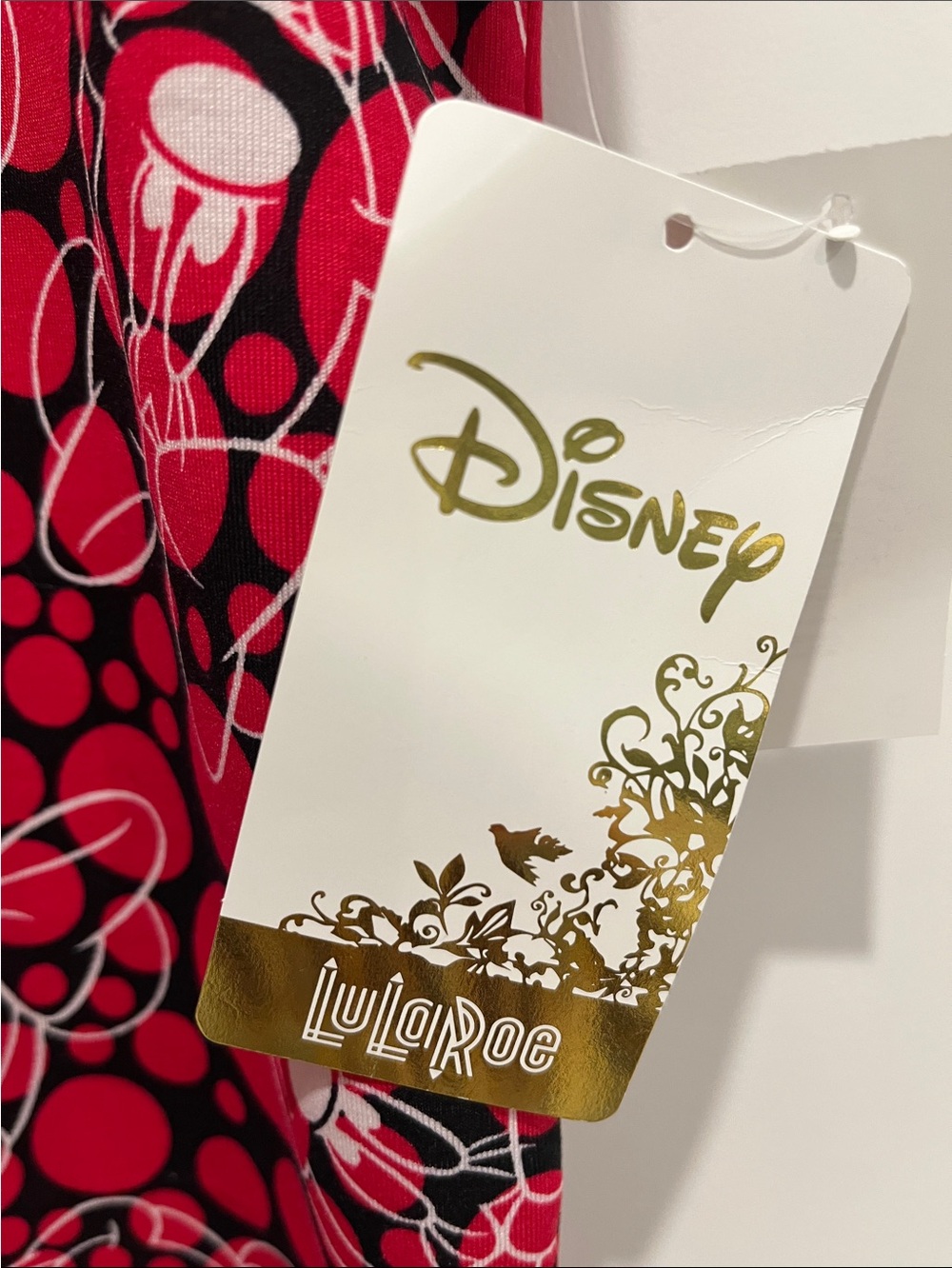 LuLaRoe red and black graphic tunic - Picture 3 of 6